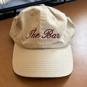 The Bar Tan and Burgundy Cap